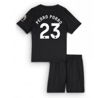 Tottenham Hotspur Pedro Porro #23 Koszulka Wyjazdowa dzieci 2025-26 Krótki Rękaw (+ krótkie spodenki)